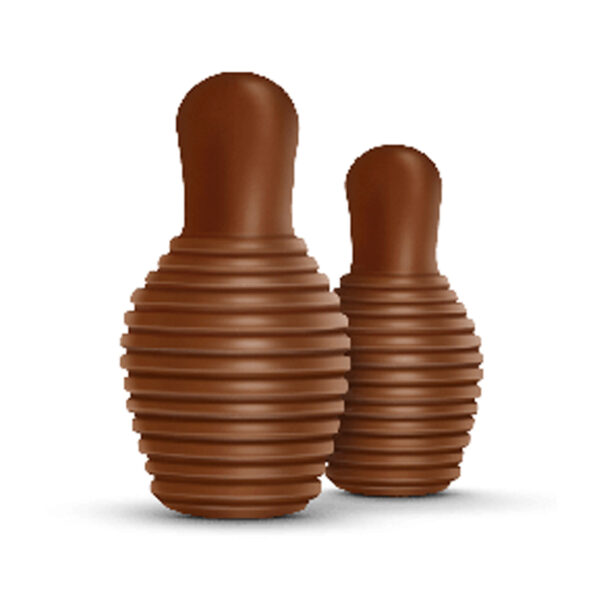 KEGLE 100% NATURGUMMI | Solidt hundelegetøj med plads til godbidder