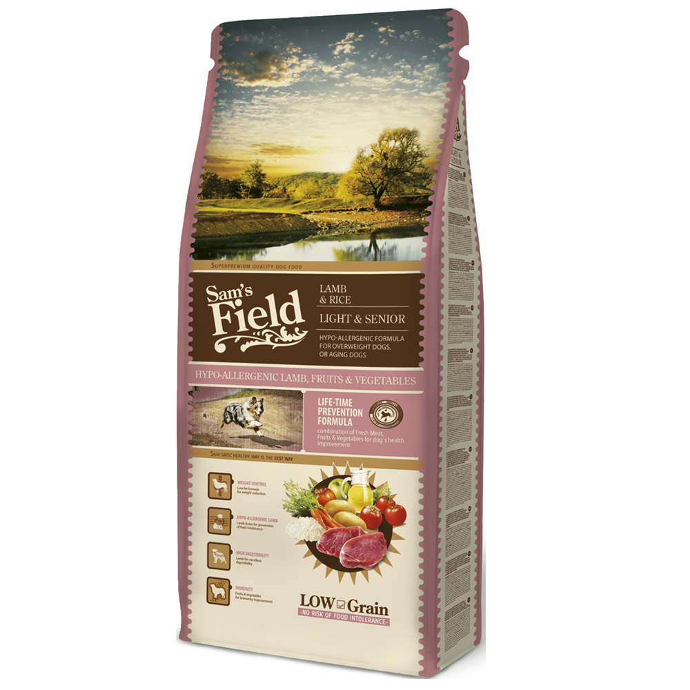 SAMS FIELD HUNDEFODER | Senior og light super premium foder med lam